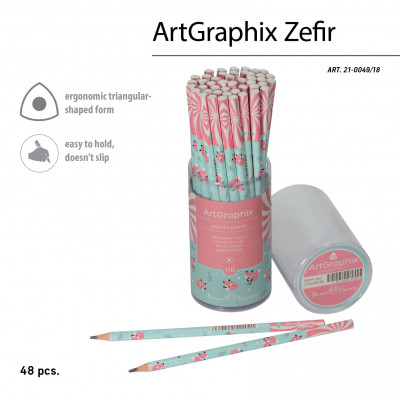 КАРАНДАШ ПЛАСТИКОВЫЙ "ARTGRAPHIX ZEFIR LOLLIPOP ЛИСИЧКИ"