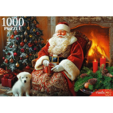 ПАЗЛЫ НОВОГОДНИЕ 1000 ЭЛЕМЕНТОВ "ВЕЧЕР У КАМИНА"
