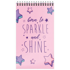 БЛОКНОТ А7 40Л НА ГРЕБНЕ "SHINE BRIGHT"