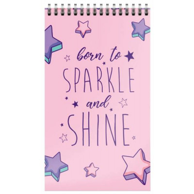 БЛОКНОТ А7 40Л НА ГРЕБНЕ "SHINE BRIGHT"