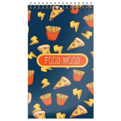 БЛОКНОТ А7 40Л НА ГРЕБНЕ " UFOOD"