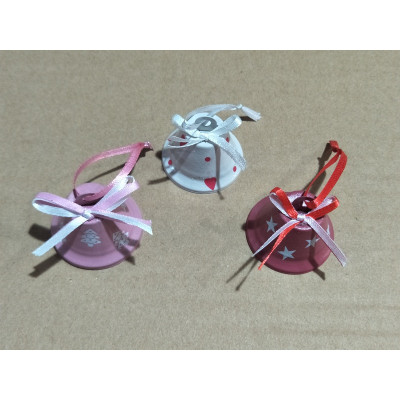 НАБОР НОВОГОДНИХ ИГРУШЕК КОЛОКОЛЬЧИКИ 4,5 СМ