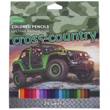 КАРАНДАШИ ЦВЕТНЫЕ "CROSS COUNTRY" 24 ЦВЕТА