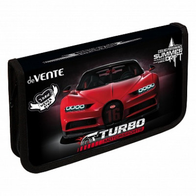 ПЕНАЛ СРЕДНИЙ ДВУХСТВОРЧАТЫЙ "TURBO" 20,5*12 СМ