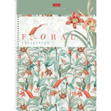 ТЕТРАДЬ 160Л КЛЕТКА А4 "FLORAL COLLECTION"