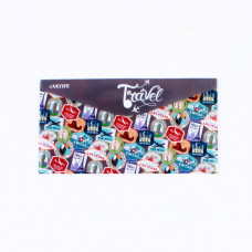 ПАПКА НА КНОПКЕ ЦВ А5 150МКМ TRAVEL-SIZE "STAMPS" 