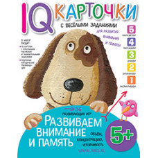КАРТОЧКИ С ВЕСЕЛЫМИ ЗАДАНИЯМИ. РАЗВИВАЕМ ВНИМАНИЕ И ПАМЯТЬ. 5+. КУЛИКОВА Е.Н.