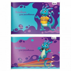 АЛЬБОМ ДЛЯ РИСОВАНИЯ 24 ЛИСТОВ "SMART DINO" 