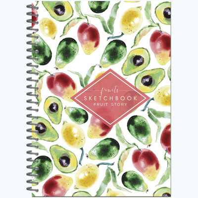 СКЕТЧБУК НА ГРЕБНЕ А5 60 Л 100Г/М2 "SKETCHBOOK. АКВАРЕЛЬНЫЕ ИСТОРИИ" ОФСЕТНАЯ БУМАГА