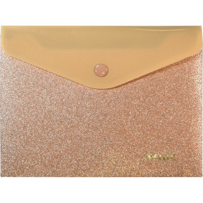 ПАПКА НА КНОПКЕ ЦВ А6-"GLITTER SHINE" РОЗОВАЯ