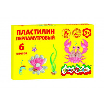 ПЛАСТИЛИН 6ЦВ 72Г КАЛЯКА МАЛЯКА ПЛАВАЮЩИЙ