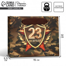 ПАКЕТ ПОДАРОЧНЫЙ 12*15*5,5СМ "ЛАВРЫ"