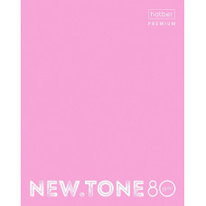 ТЕТРАДЬ 80Л КЛЕТКА "NEWTONE PASTEL ПИОН"