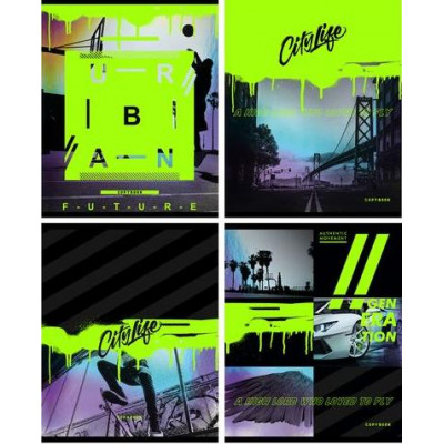 ТЕТРАДЬ 48Л КЛЕТКА "URBAN NEON"