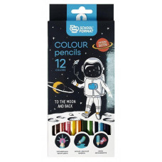 КАРАНДАШИ ЦВЕТНЫЕ "SPACE ADVENTURE" 12 ЦВ  