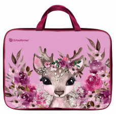 ПАПКА ПОРТФЕЛЬ ТЕКСТИЛЬНАЯ А4 "CUTE DEER'' 33*26,5*6СМ