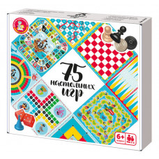 ИГРА НАСТОЛЬНАЯ "75 НАСТОЛЬНЫХ ИГР" 6+