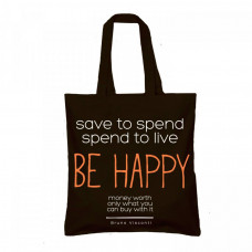 СУМКА-ШОППЕР BV 34*36СМ BLACK BE HAPPY