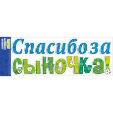 НАКЛЕЙКИ НА МАШИНУ "СПАСИБО ЗА СЫНОЧКА!"