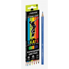 КАРАНДАШИ ЦВЕТНЫЕ "SKATE" 2М 6 ЦВ КАРАНДАШИ ЦВЕТНЫЕ "SKATE" 2М 6 ЦВ