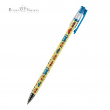 РУЧКА ШАРИКОВАЯ BRUNO VISCONTI HAPPY WRITE МАШИНКИ 0.5ММ СИНЯЯ