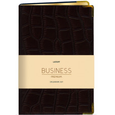 ЕЖЕДНЕВНИК  A6 2027 176Л 113х146ММ BUSINESS PREMIUM "ИМПАКТ" ЧЕРНЫЙ