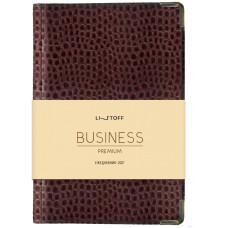 ЕЖЕДНЕВНИК  A5 2027 BUSINESS PREMIUM "ИГУАНА" БОРДОВЫЙ 176Л 113х146ММ