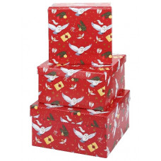 КОРОБКА ДЛЯ УПАКОВКИ ПОДАРКА КВАДРАТНАЯ 19,5*19,5*11СМ MILAND