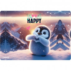 ПОКРЫТИЕ НА СТОЛ А4+ "HAPPY PINGUIN" ПЛАСТИК 33*23СМ 