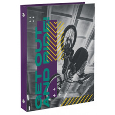 ТЕТРАДЬ НА КОЛЬЦАХ 120Л КЛЕТКА А5 "SCHOOLFORMAT"