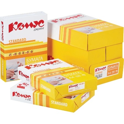 БУМАГА ОФИСНАЯ А4 КОМУС ДОКУМЕНТ STANDARD 500Л 80Г/М² класс С