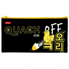 ПЕНАЛ МЯГКИЙ ПЛОСКИЙ "QUACK OFF" ПЕНАЛ МЯГКИЙ ПЛОСКИЙ "QUACK OFF"
