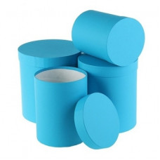 КОРОБКА ПОДАРОЧНАЯ КРУГЛАЯ 11*11*6 СМ 
