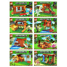 КОНСТРУКТОР ИГРУНЫ ФИГУРКИ ИЗ КУБИКОВ ДОМА