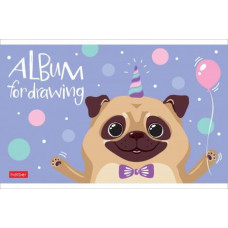 АЛЬБОМ ДЛЯ РИСОВАНИЯ НА СКОБЕ 12 ЛИСТОВ "HAPPY COMPANY"  