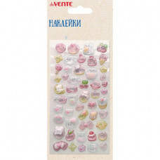 НАКЛЕЙКИ ОБЪЕМНЫЕ "КОТИКИ И ЛАКОМСТВА"