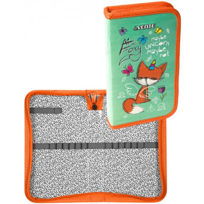 ПЕНАЛ ОДНОСТВОРЧАТЫЙ СРЕДНИЙ "FOXY" 20,5*12 СМ