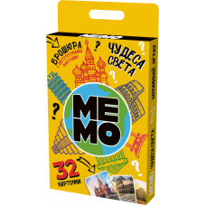 ИГРА МЕМО "ЧУДЕСА СВЕТА" 32 КАРТОЧКИ