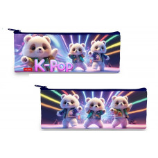 ПЕНАЛ МЯГКИЙ ПЛОСКИЙ "K-POP МИШКИ" 19,5*7,5СМ ПЕНАЛ МЯГКИЙ ПЛОСКИЙ "K-POP МИШКИ" 19,5*7,5СМ