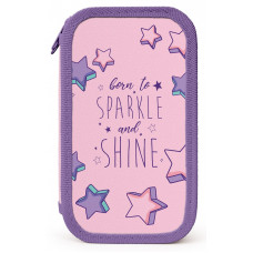 ПЕНАЛ ДВУХСЕКЦИОННЫЙ "SHINE BRIGHT" 19*10,5 СМ