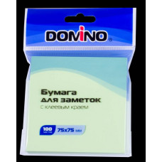 БЛОК 75*75ММ 100Л "DOMINO" ЗЕЛЕНЫЙ