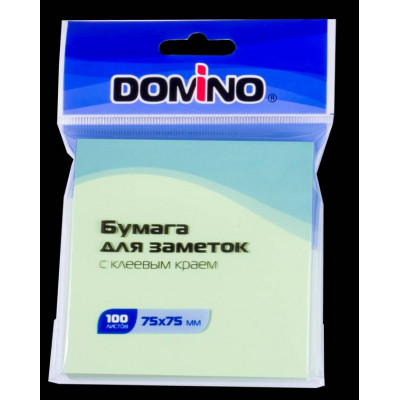 БЛОК 75*75ММ 100Л "DOMINO" ЗЕЛЕНЫЙ