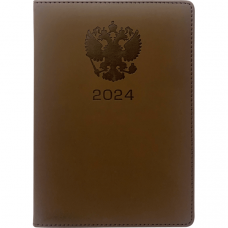 ЕЖЕНЕДЕЛЬНИК 2024 A4 "deVENTE" 64Л 210х290ММ EMBLEM СИНИЙ