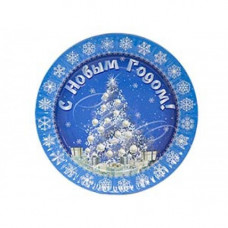 ТАРЕЛКА ЛАМИНИРОВАННАЯ 17СМ 6Ш/У "С НОВЫМ ГОДОМ! ЗИМНЯЯ СКАЗКА"