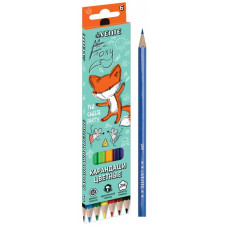КАРАНДАШИ ЦВЕТНЫЕ "FOXY" 6 ЦВ