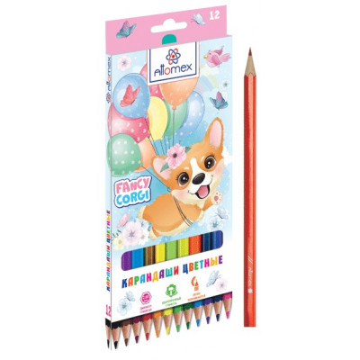 КАРАНДАШИ ЦВЕТНЫЕ "FANCY CORCI" 12 ЦВ