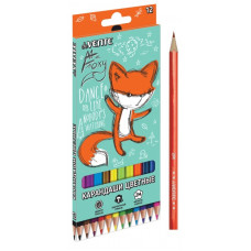 КАРАНДАШИ ЦВЕТНЫЕ "FOXY" 12 ЦВ