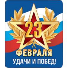 МАГНИТИК  "23 ФЕВРАЛЯ УДАЧИ И ПОБЕД"