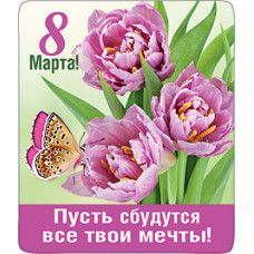 МАГНИТИК "ПУСТЬ СБУДУТСЯ ТВОИ МЕЧТЫ"