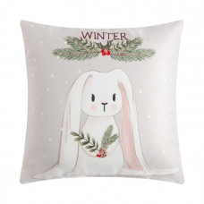 ПОДУШКА ДЕКОРАТИВНАЯ ЭТЕЛЬ 40*40СМ WINTER ВЕЛЮР 100% П/Э